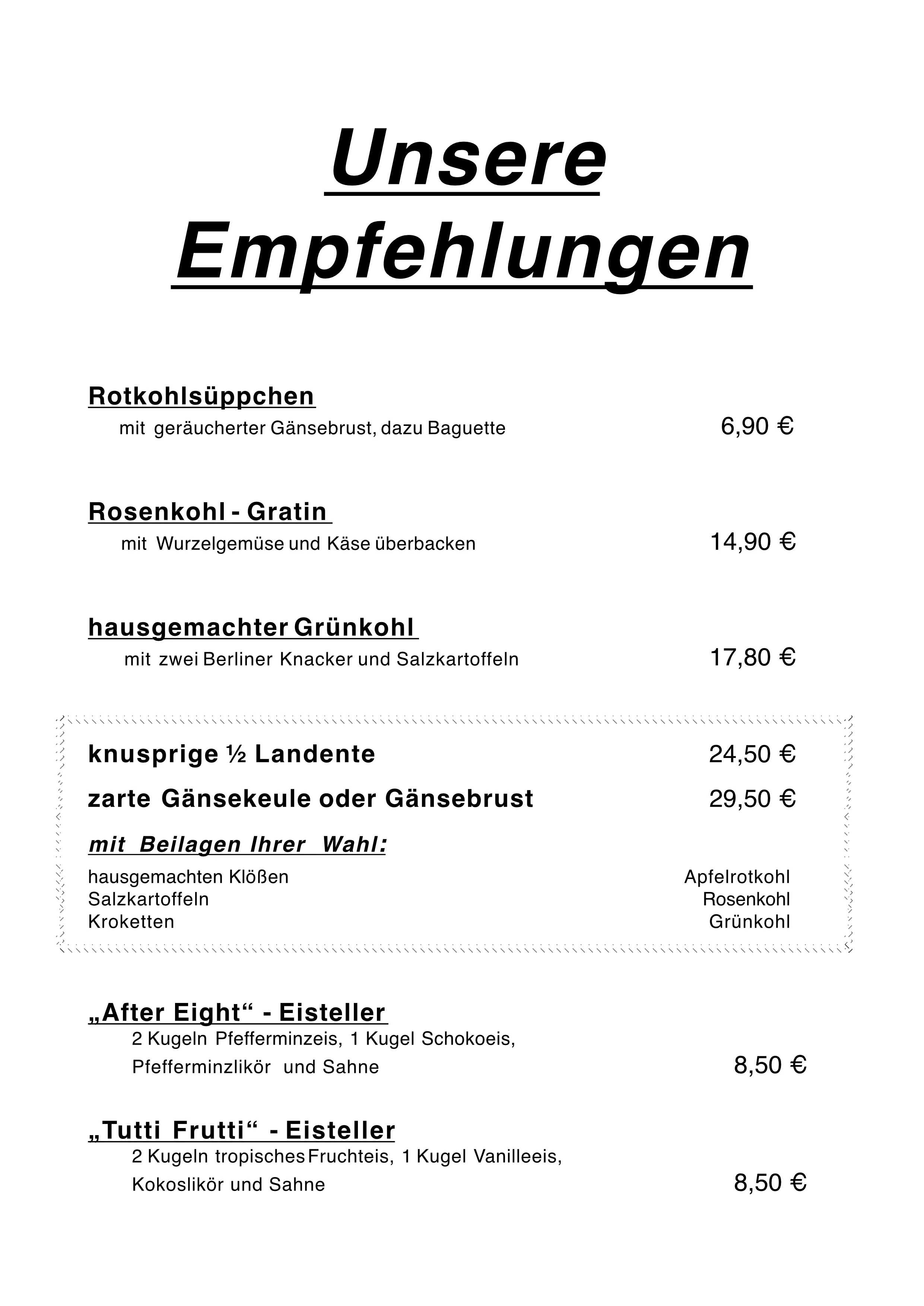 Empfehlungen